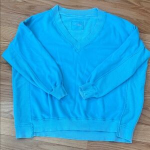 Aerie oversized v neck sweatshirt.